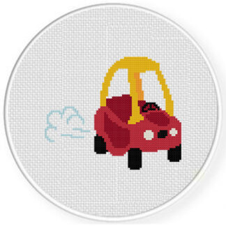 Little Tyke Car Cross Stitch Pattern