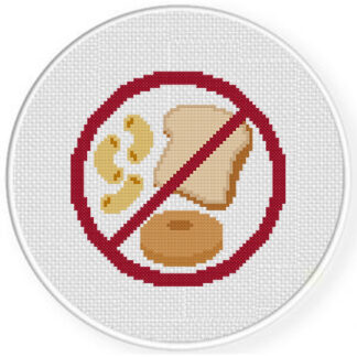 No Carbs Cross Stitch Pattern