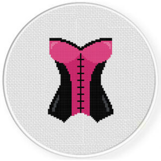 Pink Corset Cross Stitch Pattern
