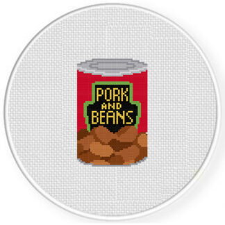 Pork And Beans Cross Stitch Pattern