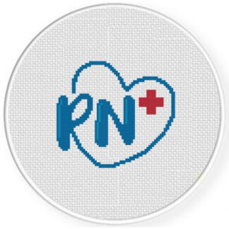 Registered Nurse Cross Stitch Pattern