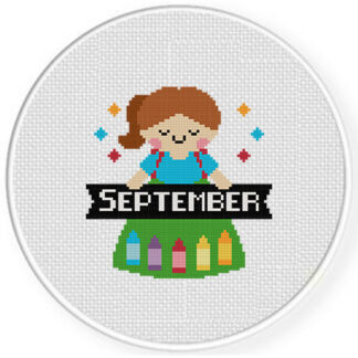 September Maiden Cross Stitch Pattern