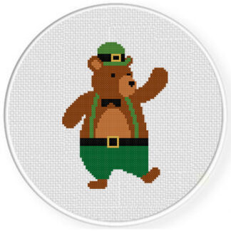 St. Paddy's Bear Cross Stitch Pattern