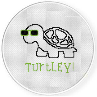 Turtley Turtle Cross Stitch Pattern