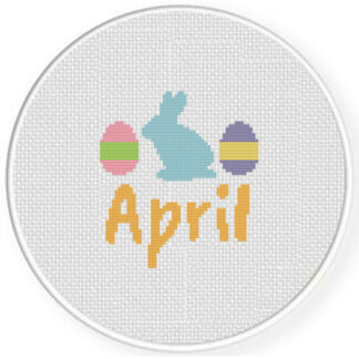 April Cross Stitch Pattern