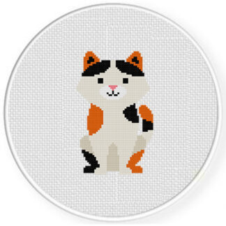 Calico Cat Cross Stitch Pattern