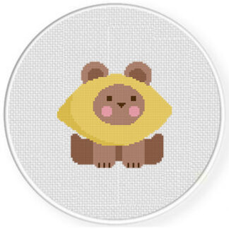 Lemon Bear Cross Stitch Pattern