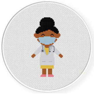 Masked Doctor Cross Stitch Pattern
