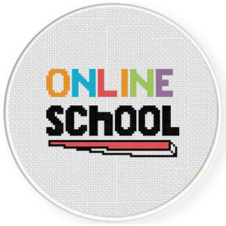 Online School Cross Stitch Pattern
