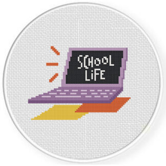 School Life Cross Stitch Pattern
