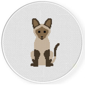 Siamese Cat Cross Stitch Pattern