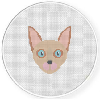 Sphynx Cat Cross Stitch Pattern
