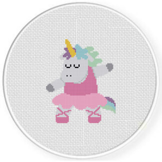 Ballet Unicorn Cross Stitch Pattern