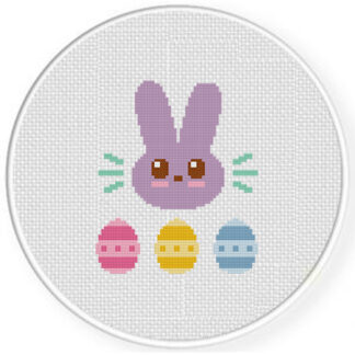 Bunny Eggs Cross Stitch Pattern