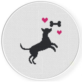 Dog Bone Cross Stitch Pattern