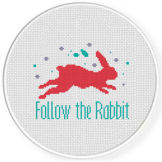 Follow The Rabbit Cross Stitch Pattern