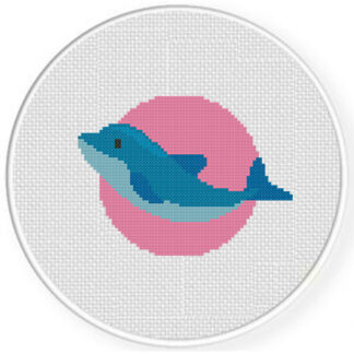 Happy Dolphin Cross Stitch Pattern
