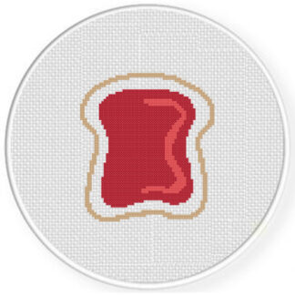 Jam Toast Cross Stitch Pattern