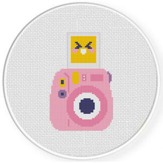 Kawaii Camera Cross Stitch Pattern