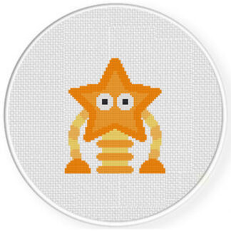 Star Robot Cross Stitch Pattern
