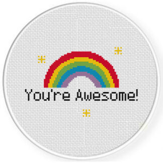 You're Awesome! Cross Stitch Pattern