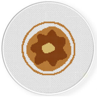 Yum Pancake Cross Stitch Pattern