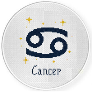 Cancer Zodiac Sign Cross Stitch Pattern