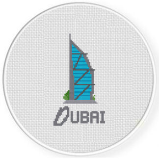 Dubai Burj Al Arab Cross Stitch Pattern