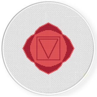 Root Chakra Cross Stitch Pattern