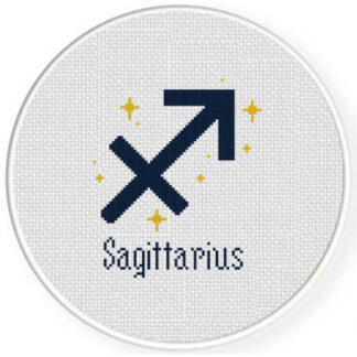 Sagittarius Zodiac Sign Cross Stitch Pattern