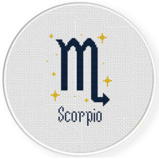 Scorpio Zodiac Sign Cross Stitch Pattern