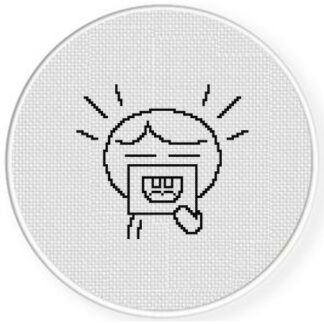 Smile Card Cross Stitch Pattern