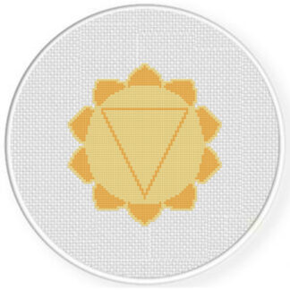 Solar Plexus Chakra Cross Stitch Pattern