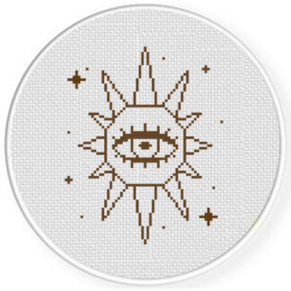 Sun Eye Cross Stitch Pattern