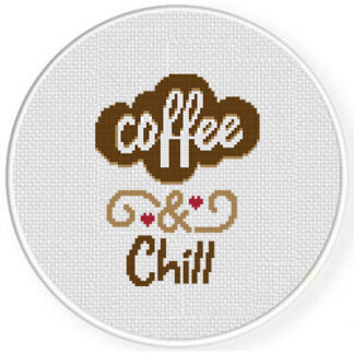 Coffee And Chill Cross Stitch Pattern