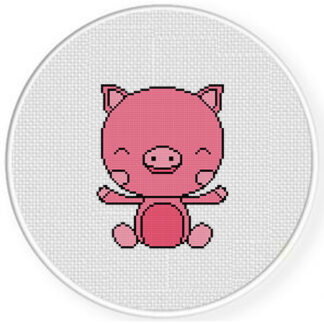 Cute Piggy Doll Cross Stitch Pattern