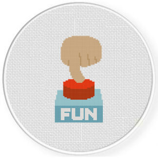 Fun Button Cross Stitch Pattern
