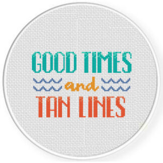 Good Times and Tan Lines Cross Stitch Pattern