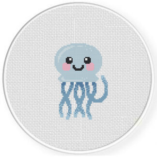 Jellyfish Cutie Cross Stitch Pattern
