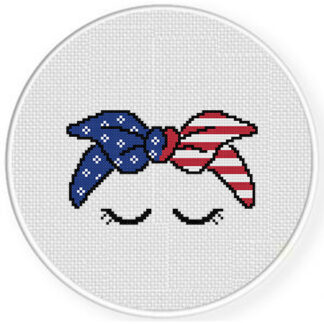 July 4th Headband Cross Stitch Pattern