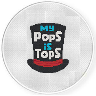 My Pops and Tops Cross Stitch Pattern
