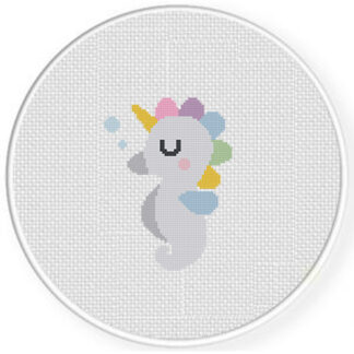 Sea Unicorn Cross Stitch Pattern
