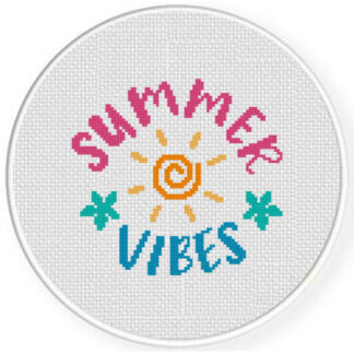 Summer Vibes Cross Stitch Pattern