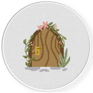 Cottage Door Cross Stitch Pattern