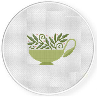 Filigree Tea Cross Stitch Pattern