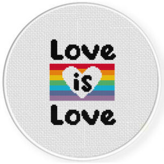 Love Is Love Cross Stitch Pattern