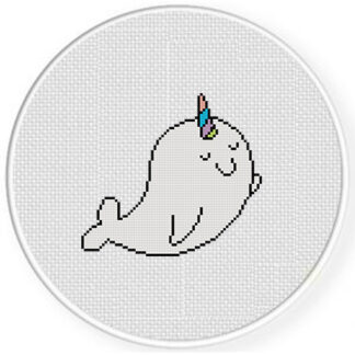 Magical Narwhal Cross Stitch Pattern