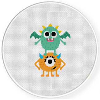Monster Pals Cross Stitch Pattern