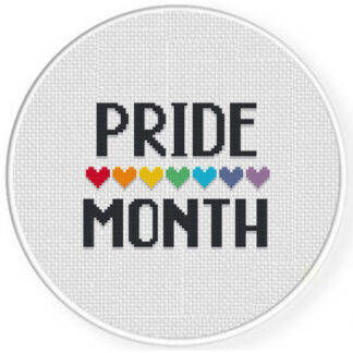 Pride Month Cross Stitch Pattern