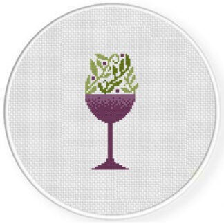 Vine Wine Cross Stitch Pattern